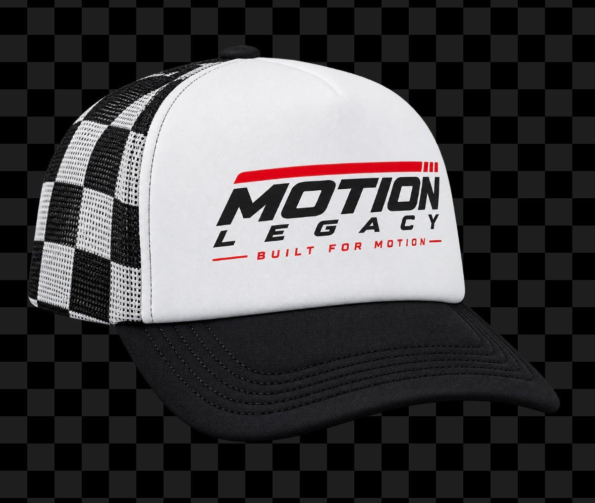 Checkered Trucker Hat