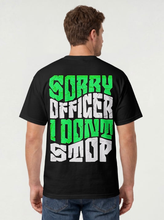 Sorry Officer Black Shirt
