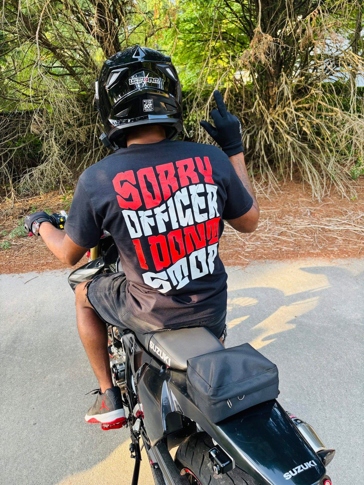 Sorry Officer Black Shirt